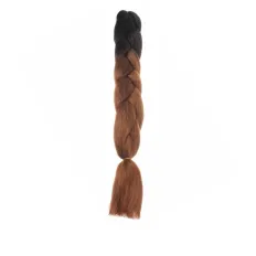 Канекалон омбре KANEKALON 60 см 100 г (черный+тепло-коричневый (В29))