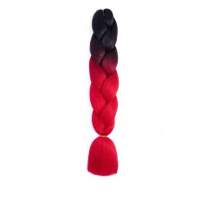 KANEKALON Канекалон омбре 60 см 100 г (чорний+червоний (В1))