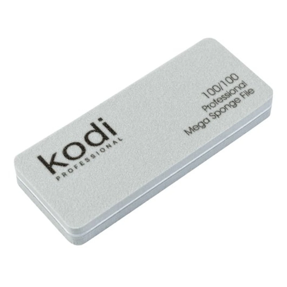 Пилка-бафф КODI Прямоугольной формы № 169 серо-белая 100/100 размер (90/35/11.5)