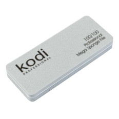 Пилка-бафф КODI Прямоугольной формы № 169 серо-белая 100/100 размер (90/35/11.5)