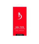 Типы гелевые для наращивания ногтей KODI 240 ед (Oval Medium)