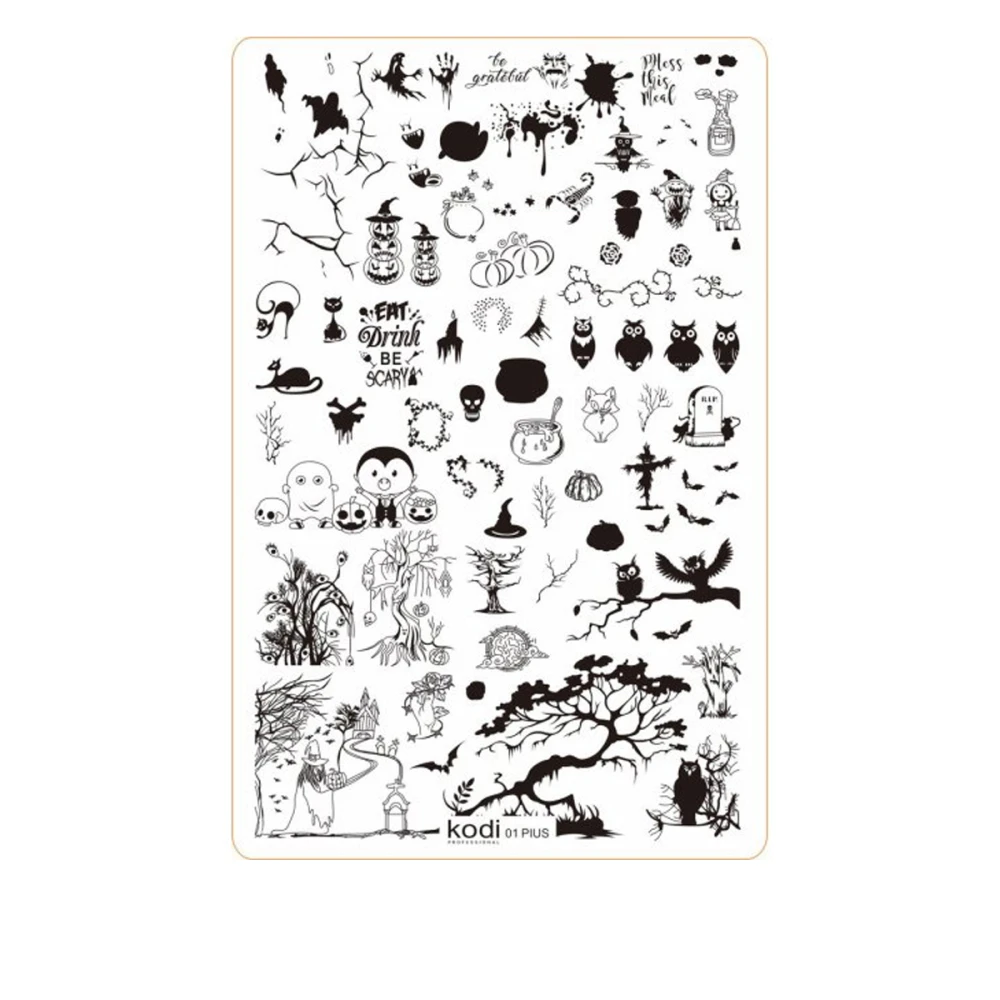 Пластина для стемпiнгу KODI Plus Size розмір 9.5х14.5 (01)