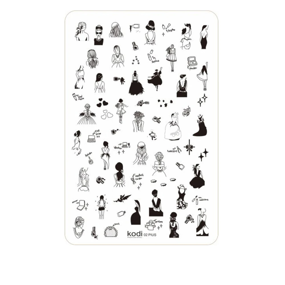 Пластина для стемпiнгу KODI Plus Size розмір 9.5х14.5 (02)