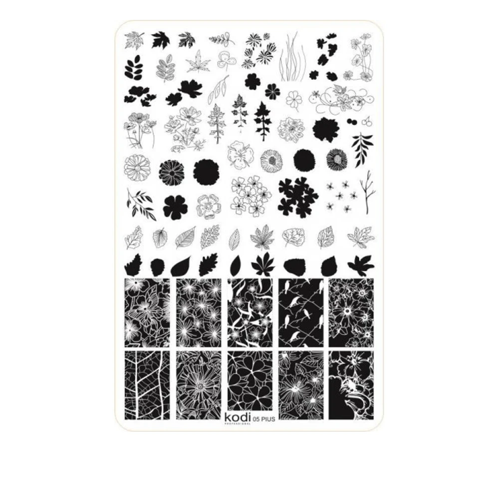 Пластина для стемпiнгу KODI Plus Size розмір 9.5х14.5 (05)