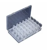 Коробочка пластиковая KODI для стразов 28 секций белая