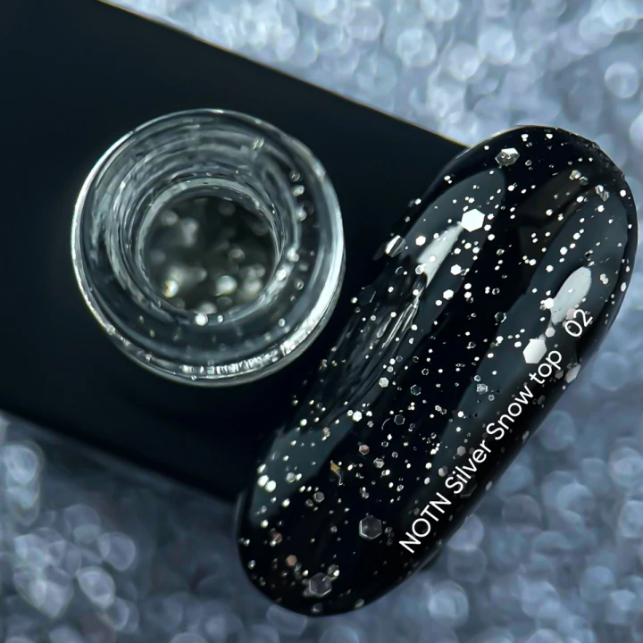 Топ NailSofTheDay Snow 10 мл (Silver)