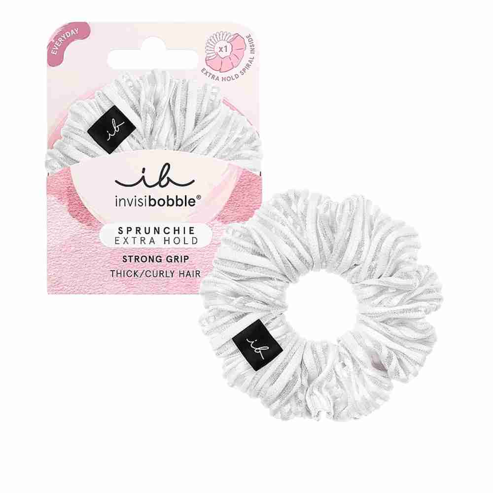 Гумка-браслет для волосся Invisibobble SPRUNCHIE EXTRA HOLD (Pure White)