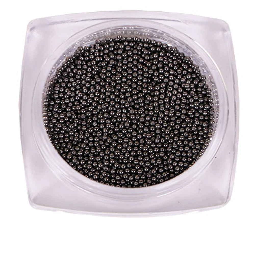 Бульонки металлические KOMILFO 1 мм 6 г (Black nickel)