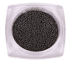 Бульйонки металеві KOMILFO 1 мм 6 г (Black nickel)