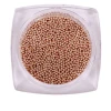Бульйонки металеві KOMILFO 1 мм 6 г (Rose gold)