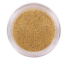 Бульонки металлические KOMILFO 004 мм 6 г (золото)