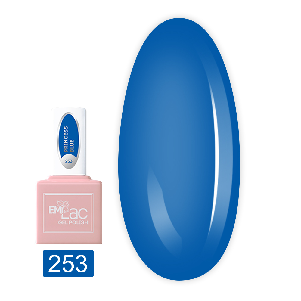 Гель-лак E.MI Lac 9 мл (253 Синя принцеса)