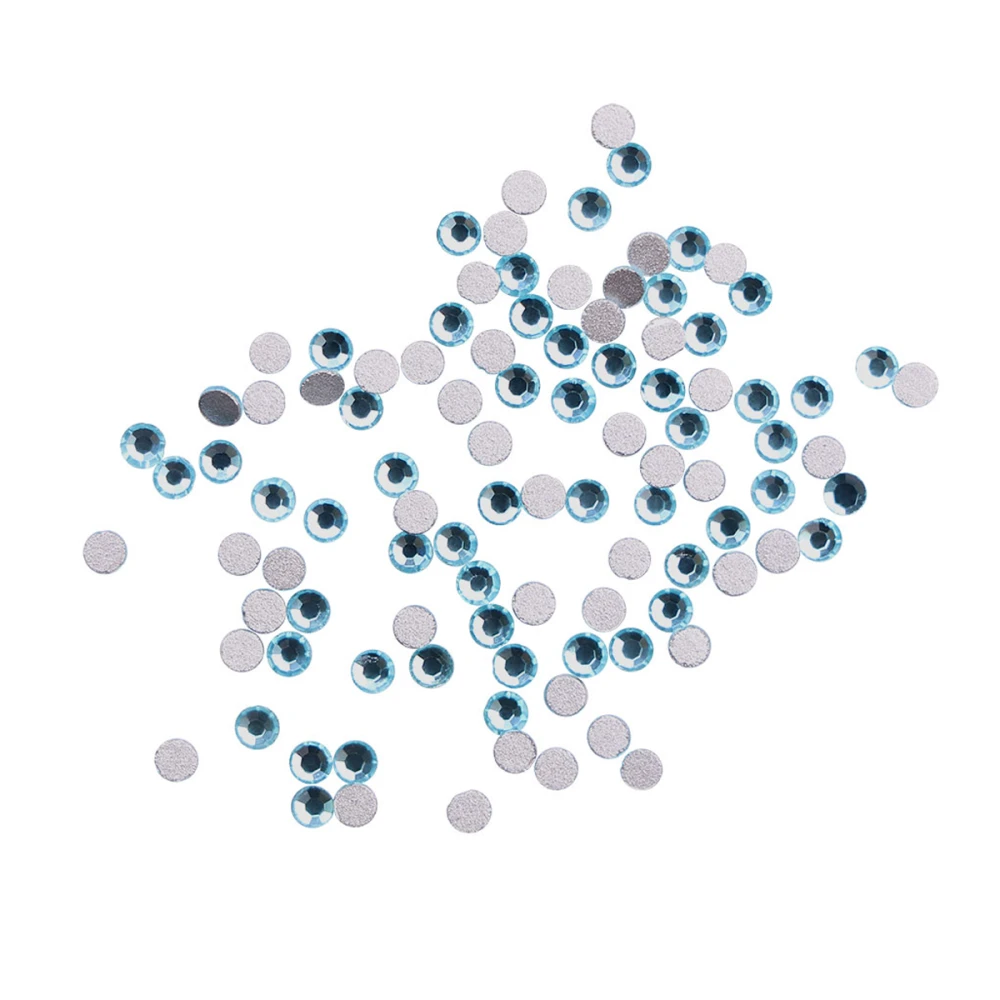 Стразы KOMILFO размер 3 100 штук (Aquamarine)