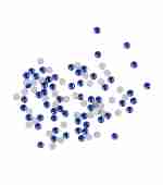 Стразы Komilfo размер 3 100 штук (Blue zircon AB)