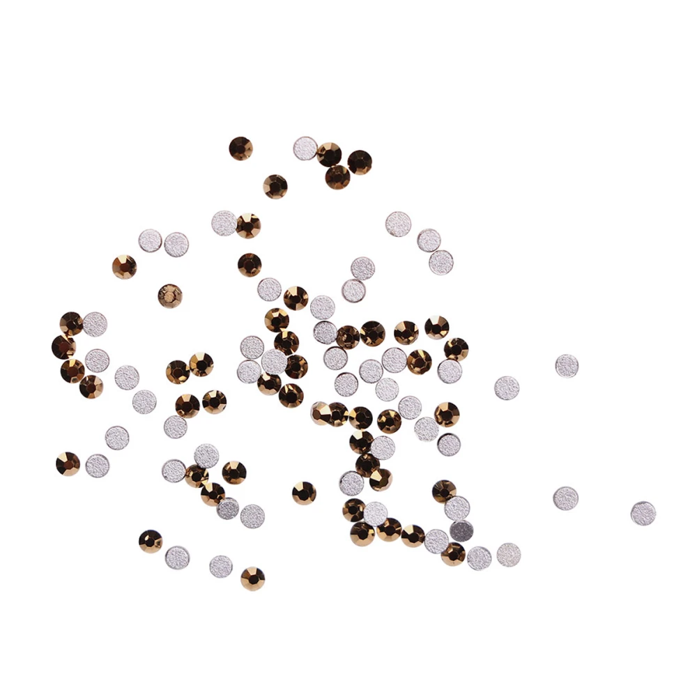 Стрази KOMILFO розмір 3 100 штуп (Gold)