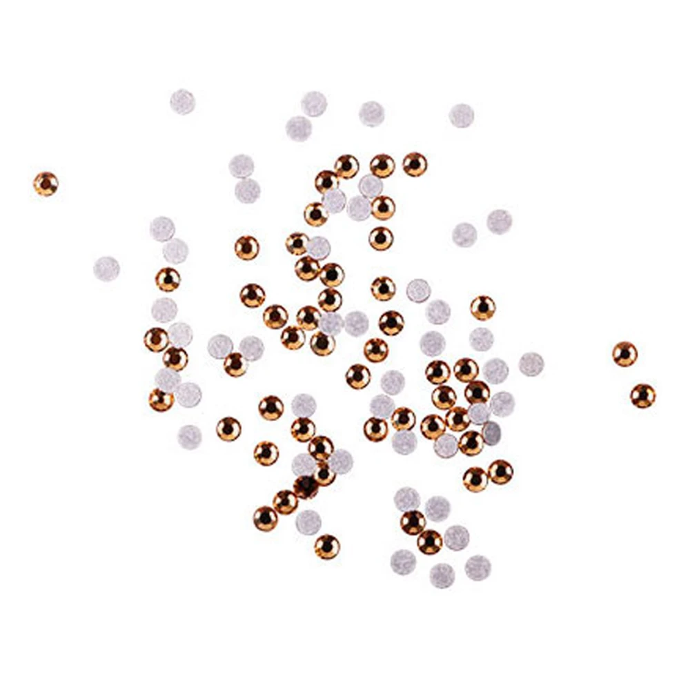 Стразы KOMILFO размер 3 100 штук (Light Colorado Topaz)