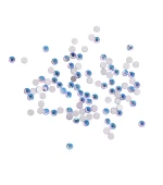 Стразы KOMILFO размер 3 100 штук (Light Sapphire AB)