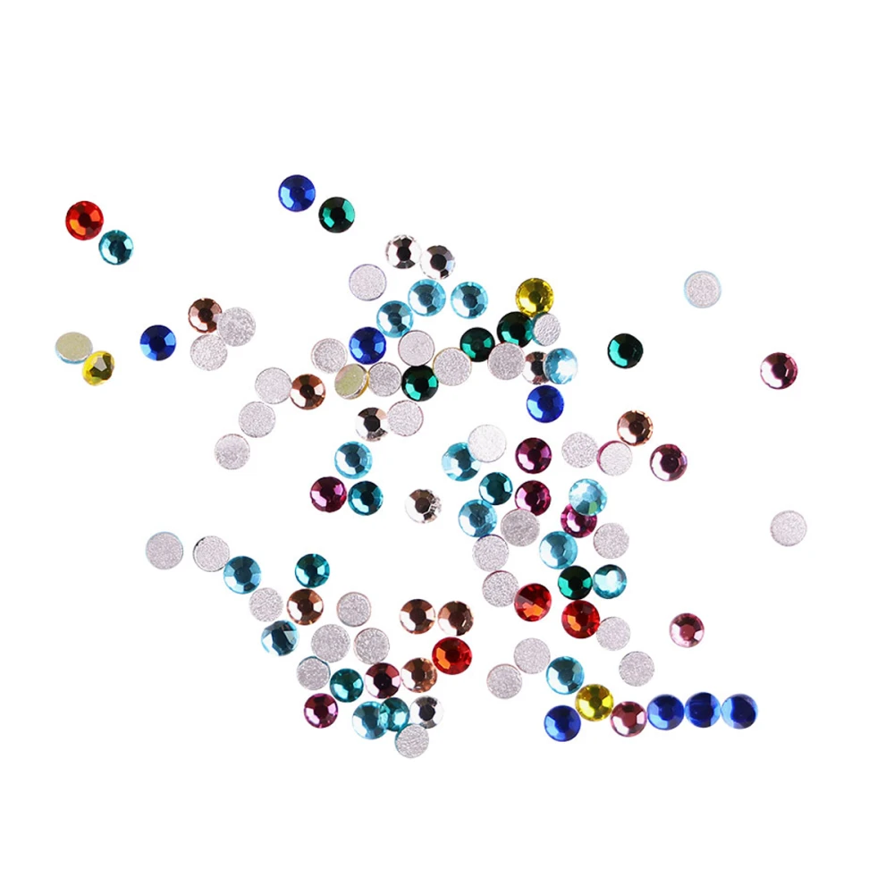 Стрази різнокольорові KOMILFO розмір 3 100 штуп