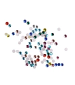 Стразы разноцветные KOMILFO размер 3 100 штук