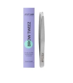 Пинцет для бровей Joly:Lab профессиональный скошенный