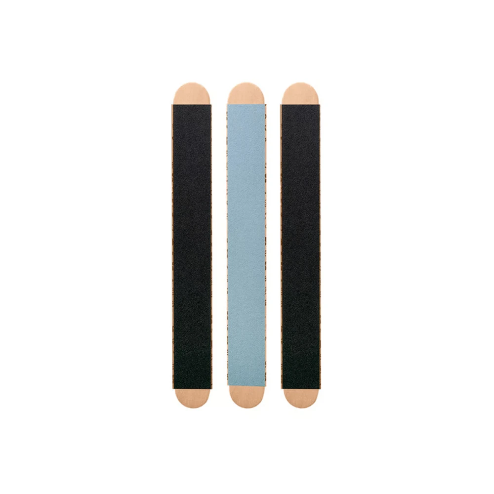 Пилка для нігтів PAPMAM MIX з дерев'яною основою 180/240 грит 3 од.