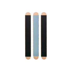 Пилка для ногтей PAPMAM MIX с деревянной основой 180/240 грит 3 ед.