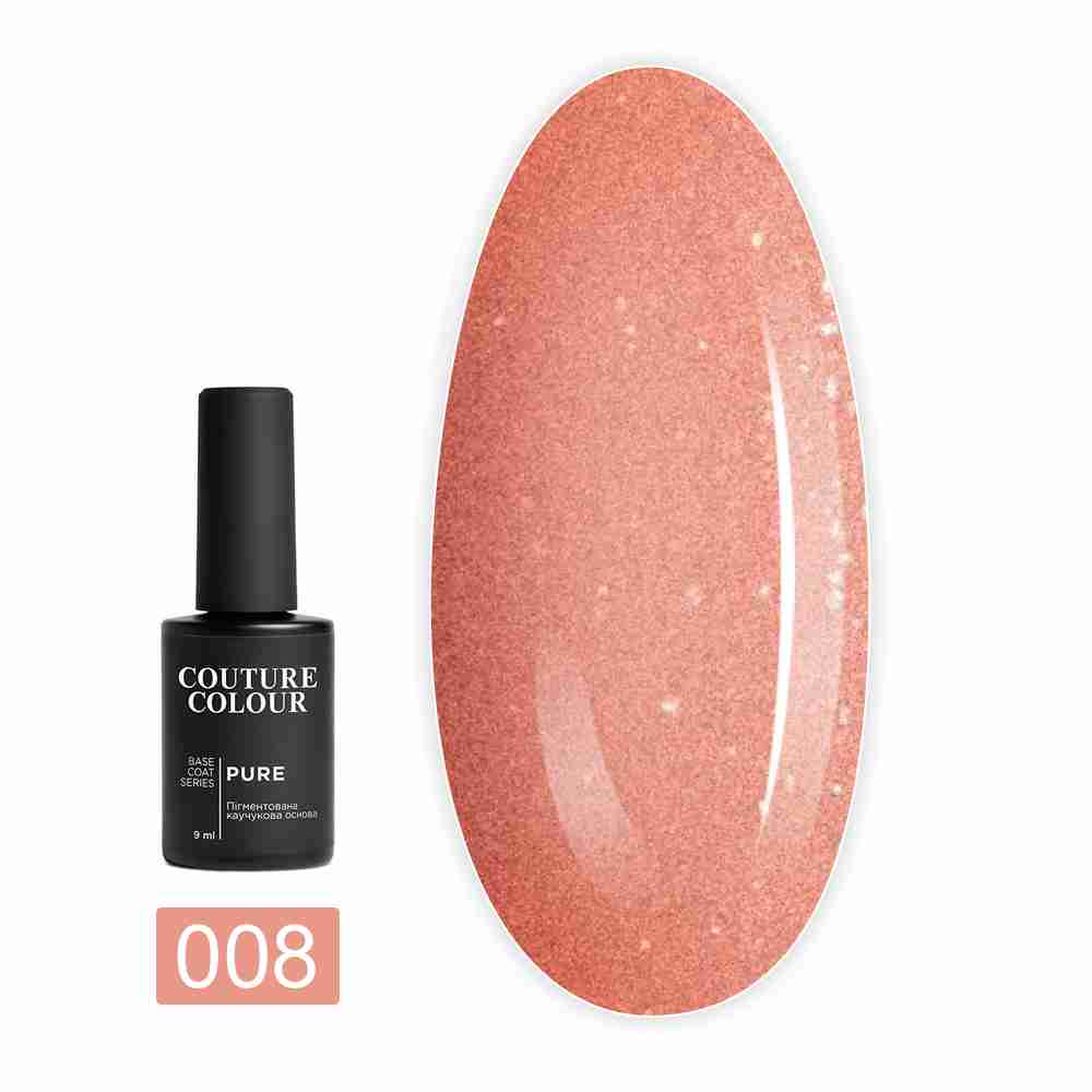 Камуфлирующая база каучуковая COUTURE Colour Pure Base Coat 9 мл (008)