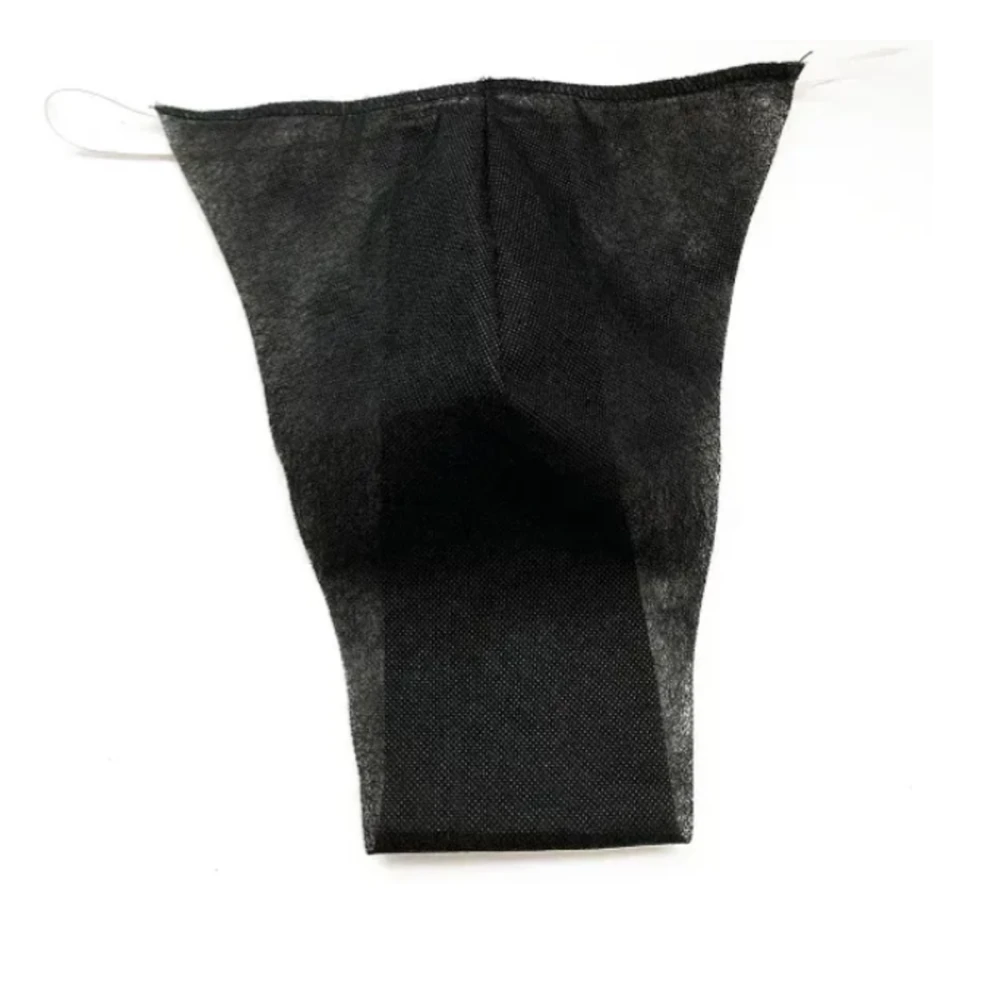 Трусики-стринги из спанбонда (Черный)