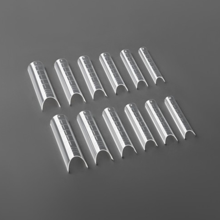 Форми верхні арочні для нарощування COUTURE Colour Nail Tips Acrhed Shape Clear 120 шт