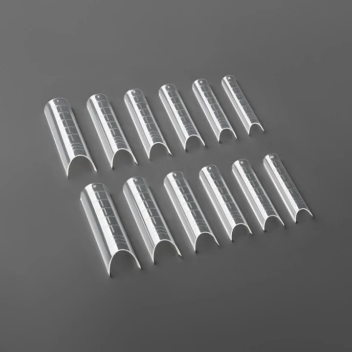 Формы верхние арочные для наращивания COUTURE Colour Nail Tips Acrhed Shape Clear 120 шт