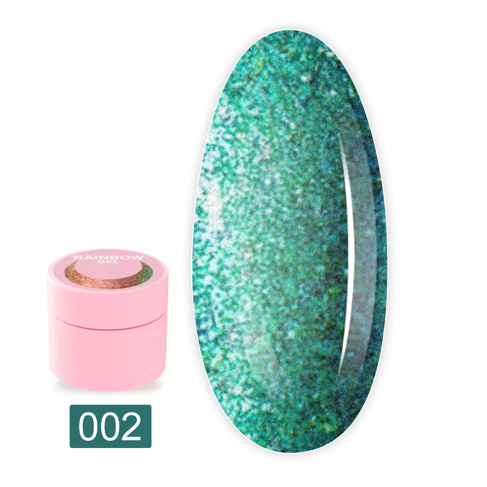 Блесточки для ногтей LunaMoon Rainbow Gel 5 мл (02)