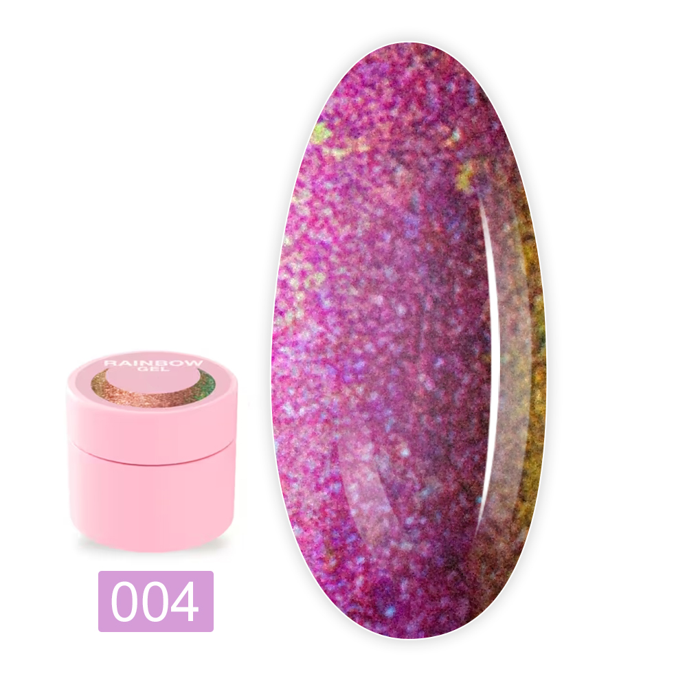 Блесточки для ногтей LunaMoon Rainbow Gel 5 мл (04)