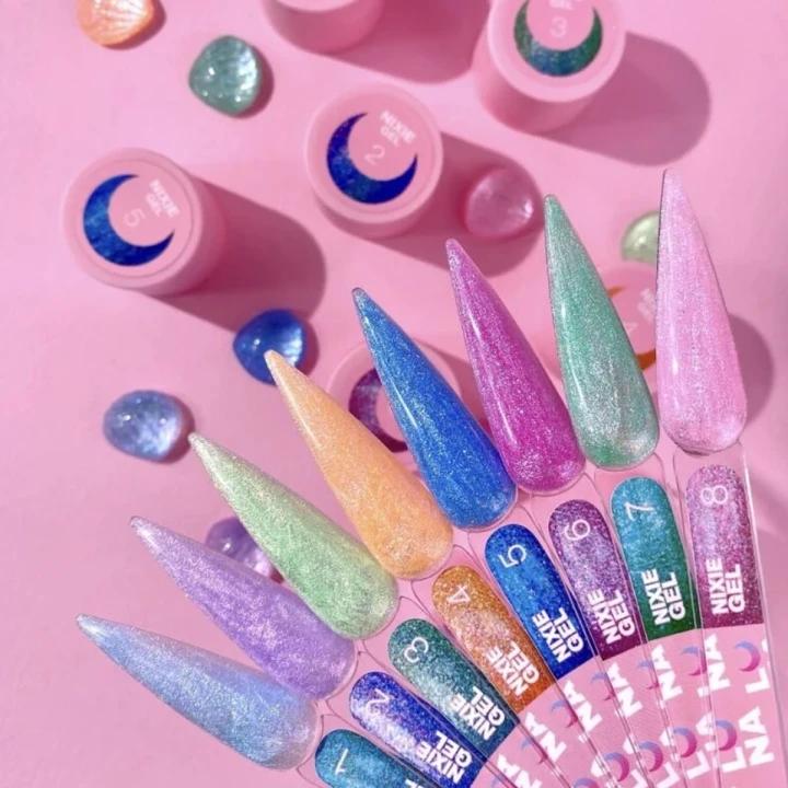 Блесточки для ногтей LunaMoon Nixie Gel 5 мл (01)