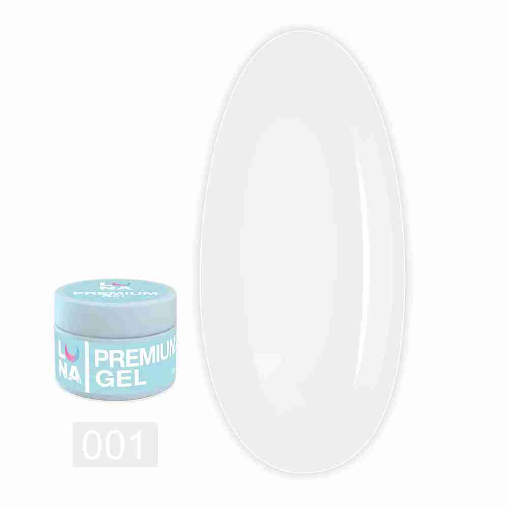 Гель для наращивания LunaMoon Premium Gel 15 мл (01)