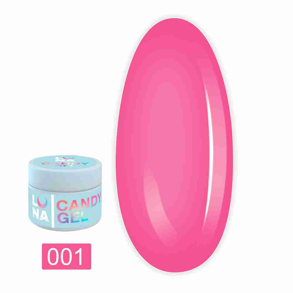 Гель для наращивания LunaMoon Candy Gel 15 мл (01)