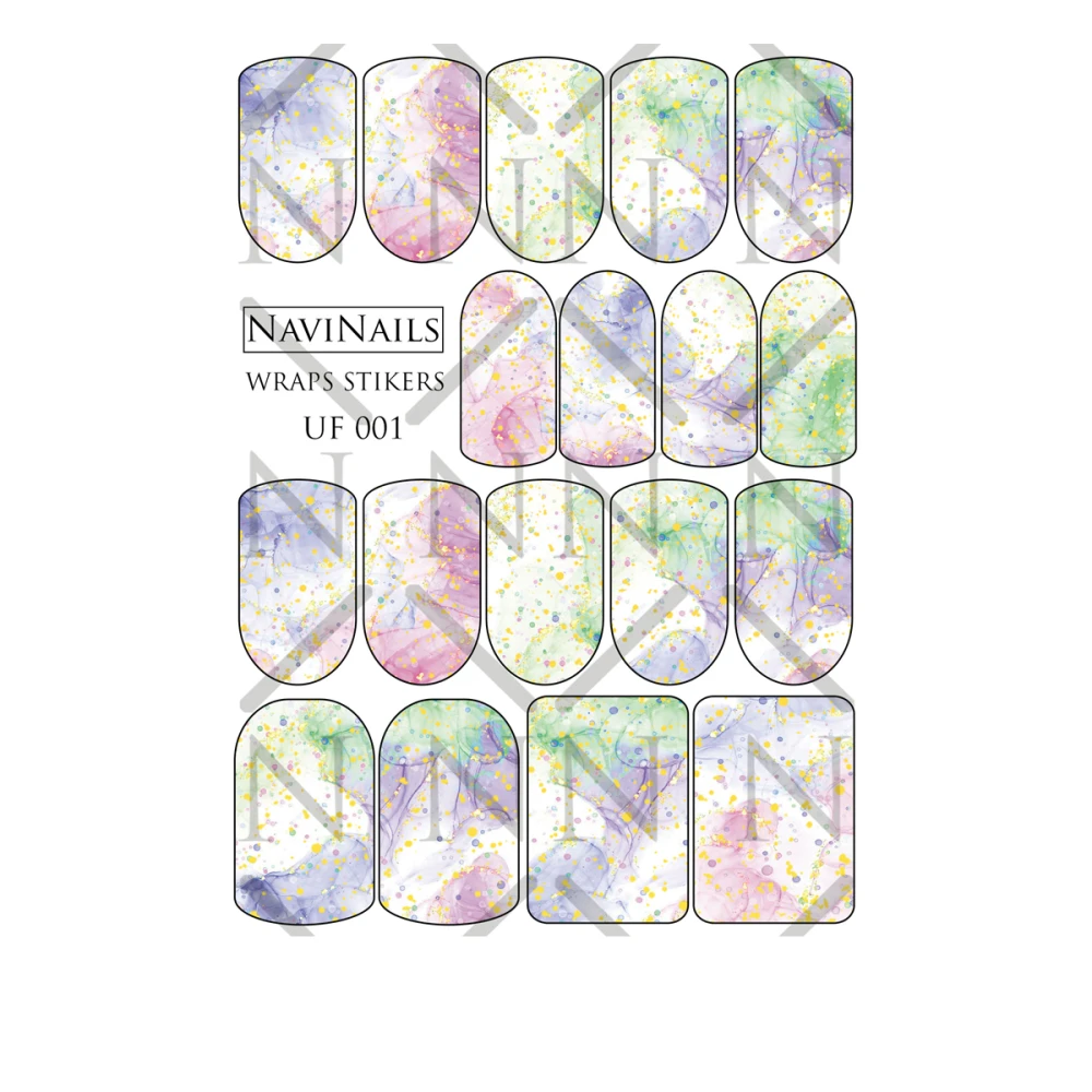 Слайдер-плівкаDreamNails Wraps Stikers з фольгою (WS-UF-001 золото)