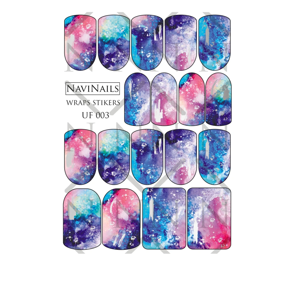 Слайдер-плівкаDreamNails Wraps Stikers з фольгою (WS-UF-003 срібло)