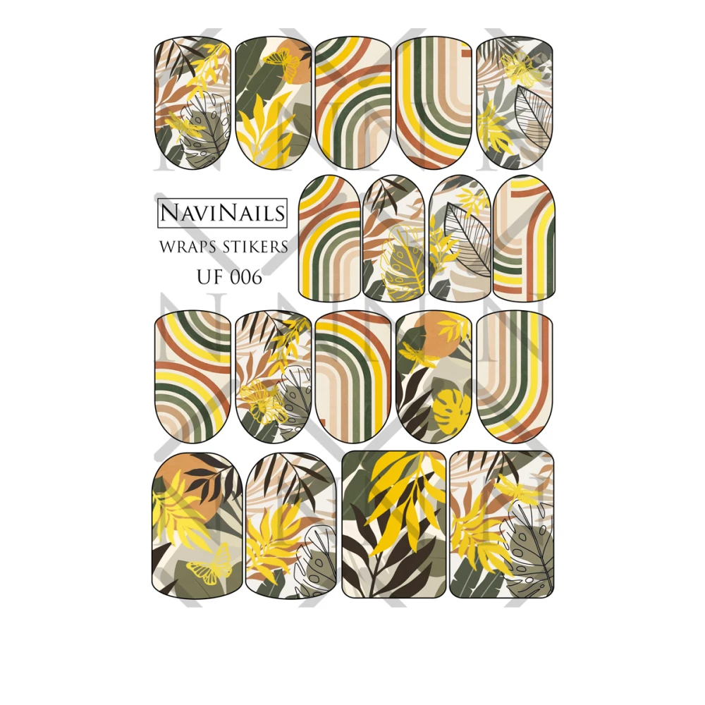 Слайдер-пленкаDreamNails Wraps Stikers с фольгой (WS-UF-006 золото)