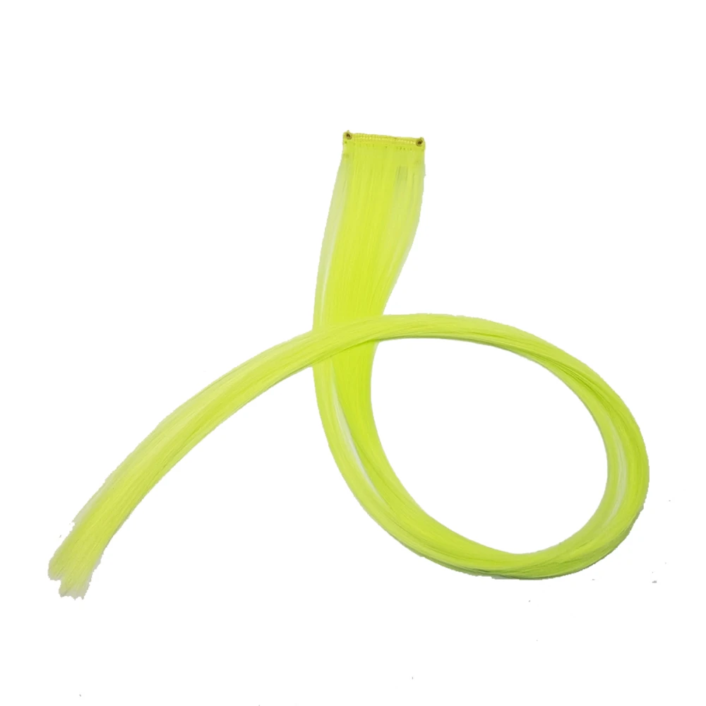 Прядь KANEKALON неоновый люминесцентный (желто-зеленый лимон)