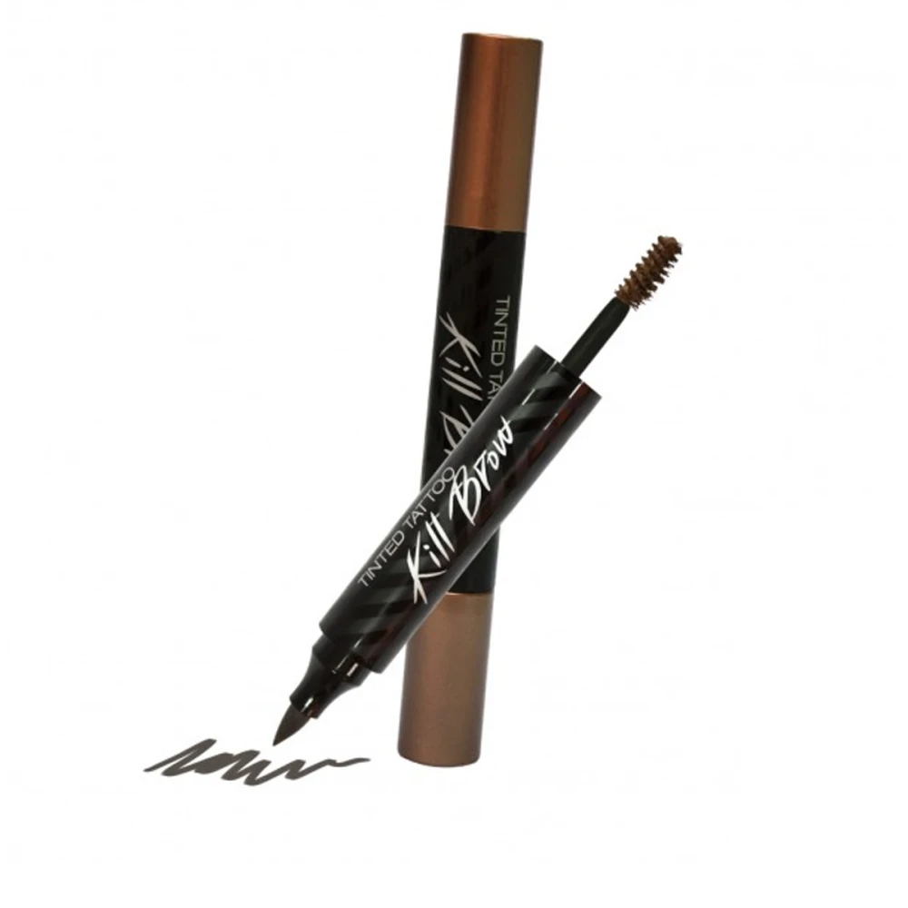Тату-маркер и тушь для бровей 2в1 Clio (Светло-коричневый)