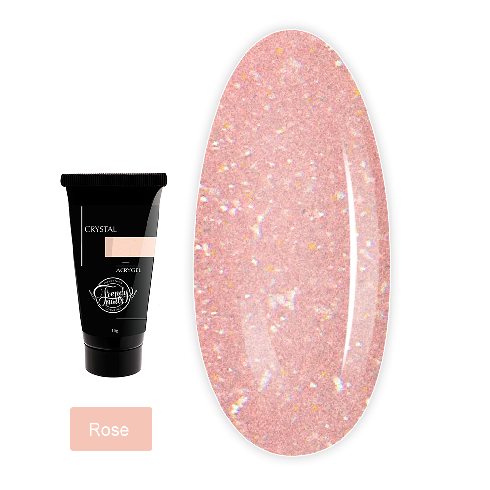 Акригель TrendyNails 15 г (Crystal Rose)