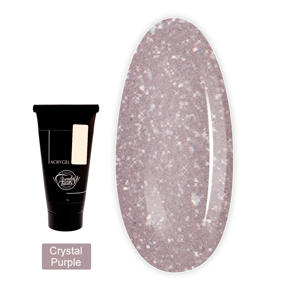 Акригель TrendyNails 30 г (Crystal Purple)