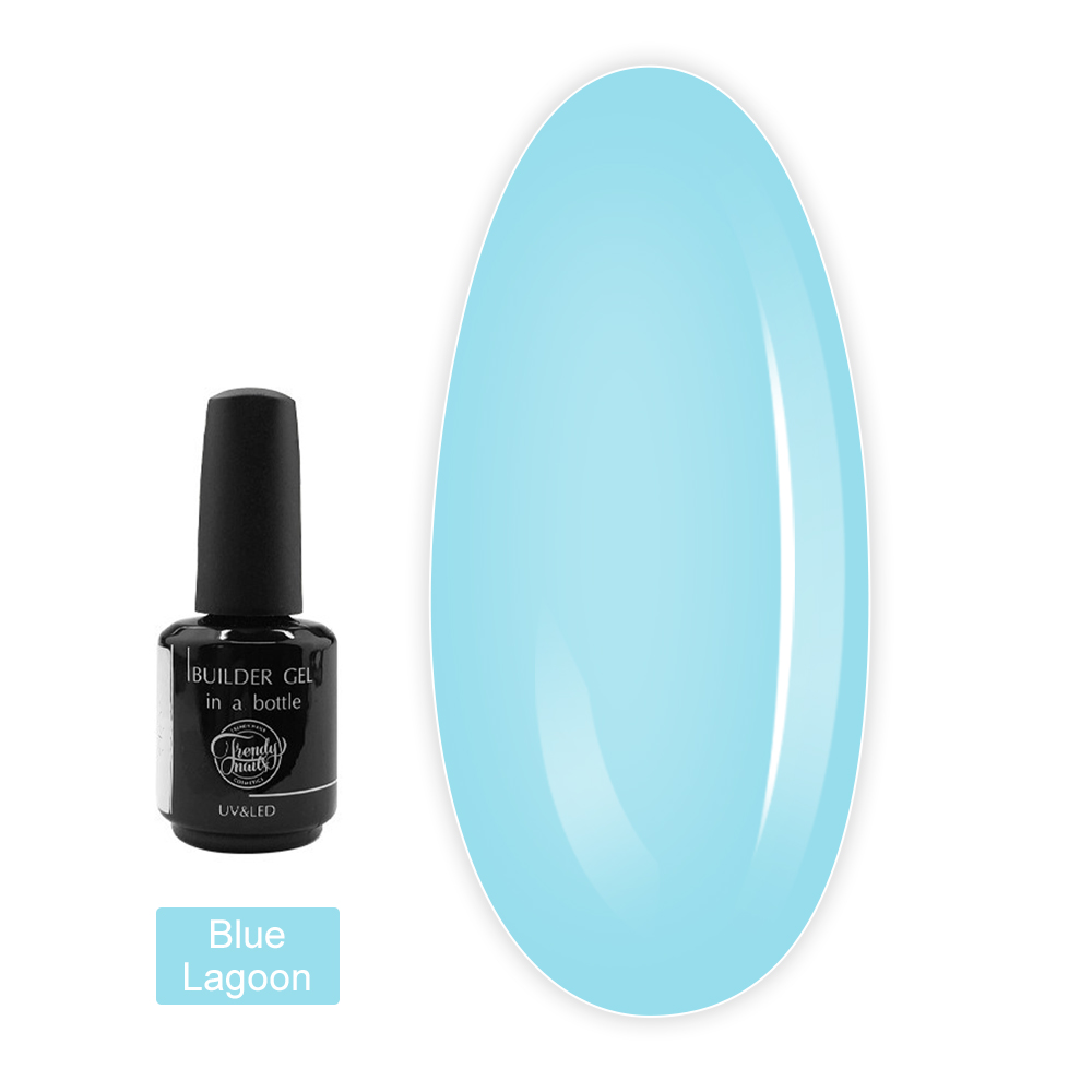 Гель TrendyNails Builder Gel in a bottle 15 мл (Blue Lagoon)