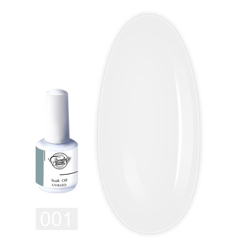 Гель-лак TrendyNails Класична палітра 15 мл (001)