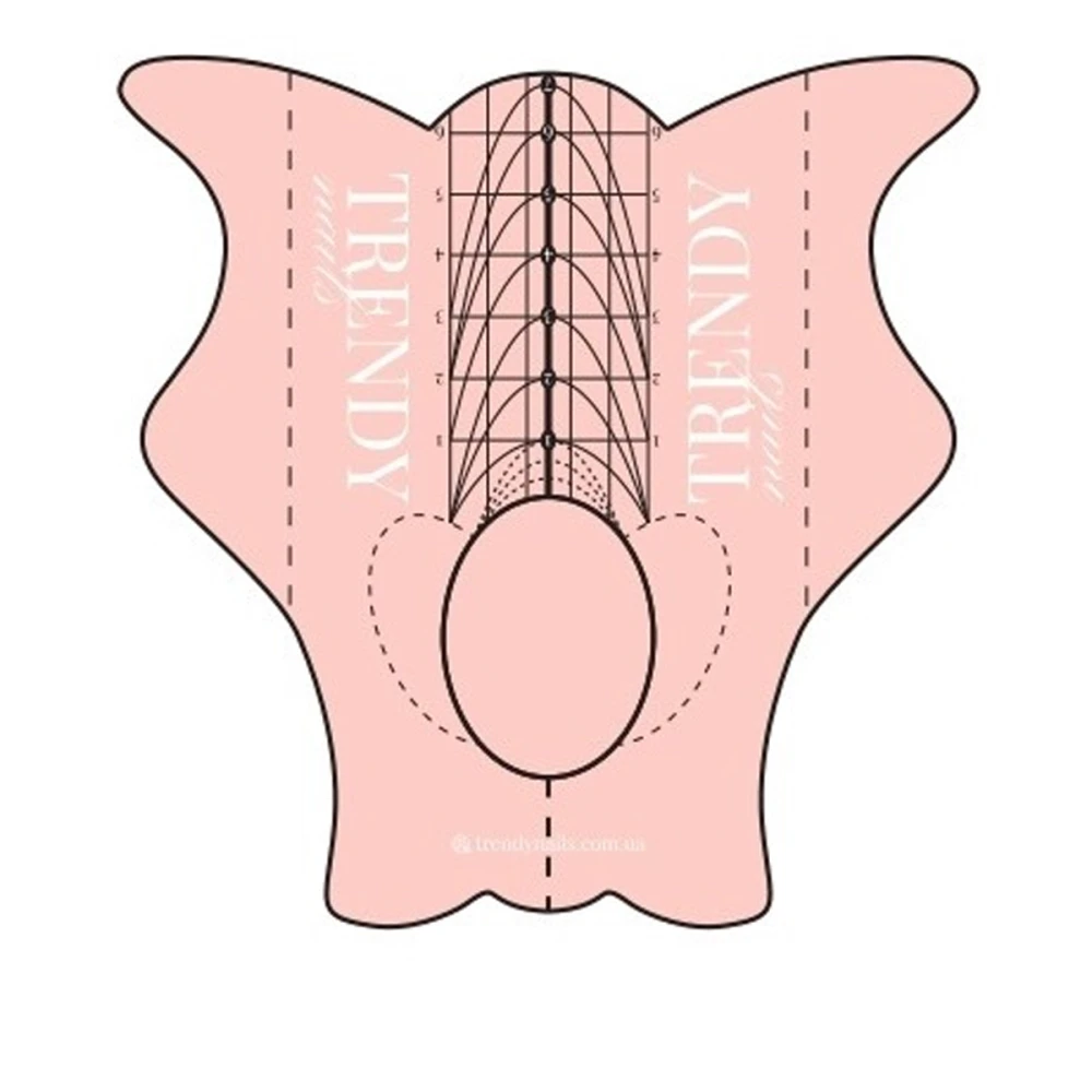 Формы-шаблоны для наращивания ногтей TrendyNails 500 ед.