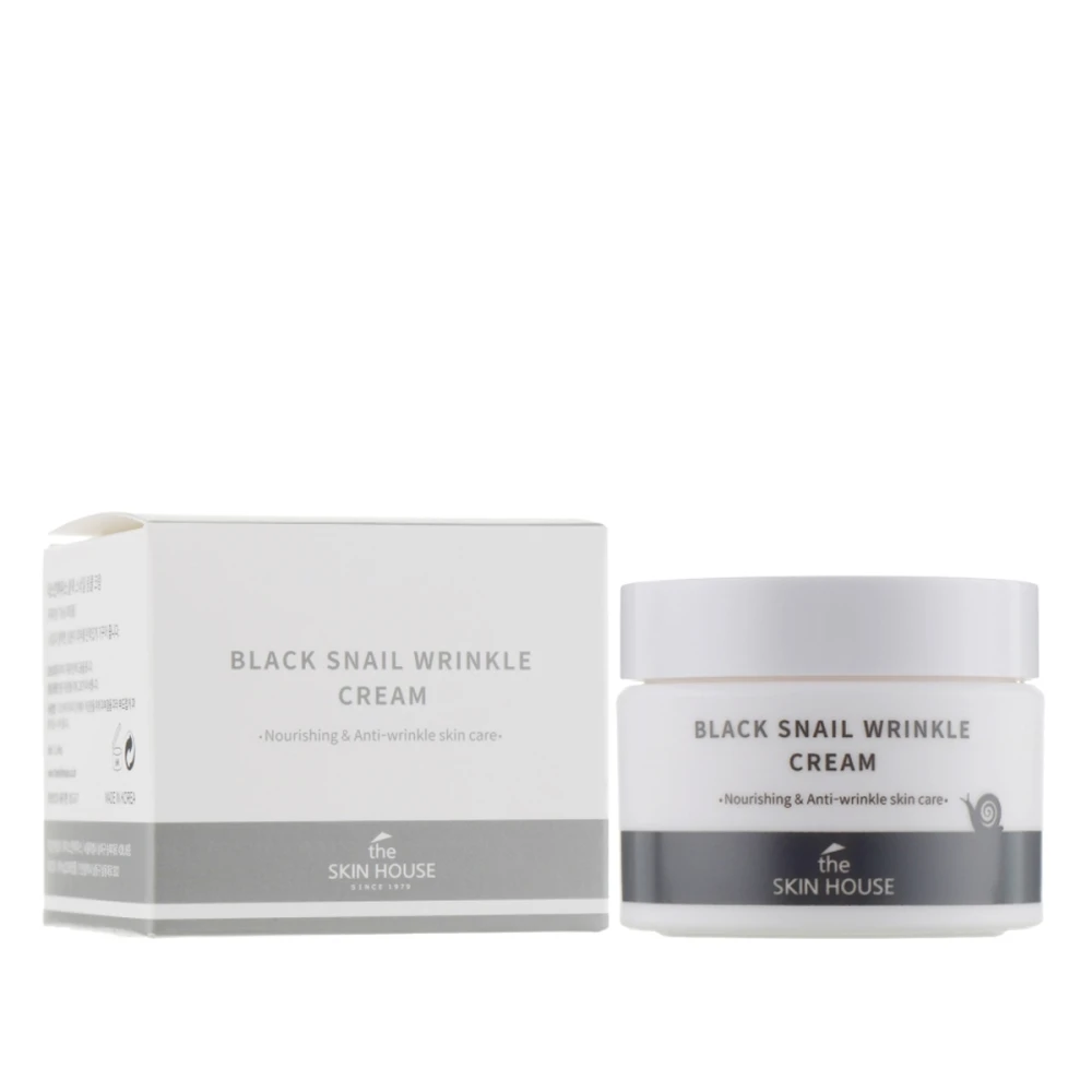 Крем Elizavecca Skin House для лица питательный с коллагеном и муцином черной улитки Black Snail Wrinkle 50 мл