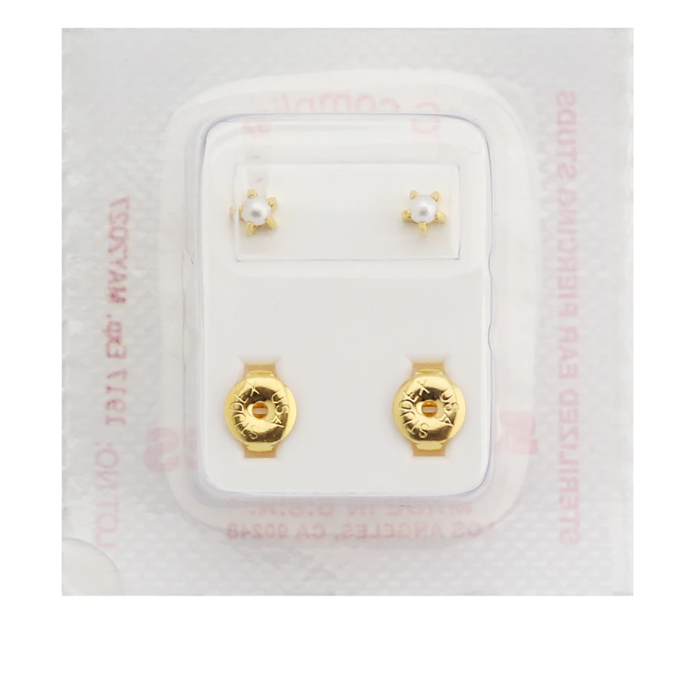 Серьги средняя имитация крапан Жемчуг