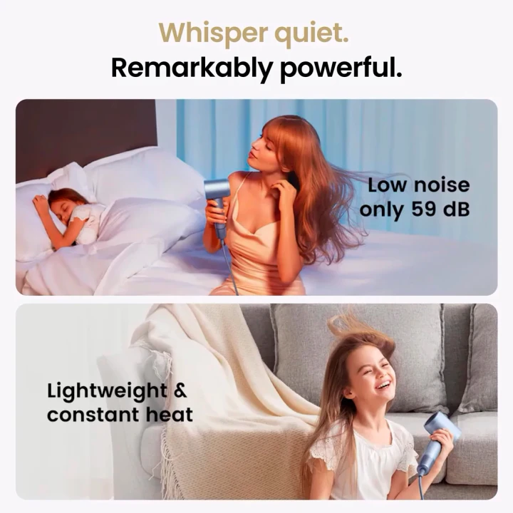 Фен Laifen Swift с ионизацией 1 насадка (Голубой)