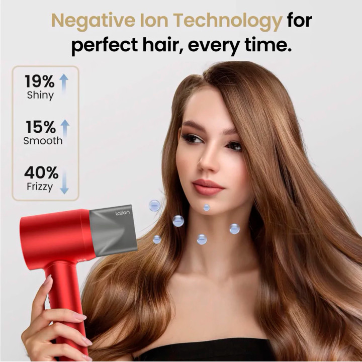 Фен Laifen Swift з іонізацією 1 насадка (Червоний)