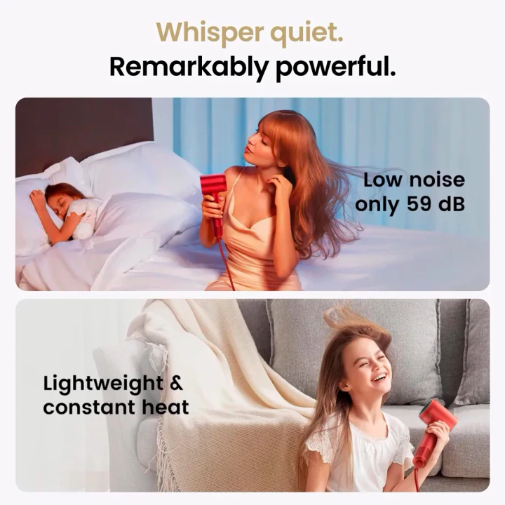 Фен Laifen Swift з іонізацією 1 насадка (Червоний)